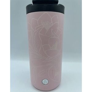 Starbucks Cherry Blossom Floral Patern Stainless Steel Tumbler Coffee Tea Mug